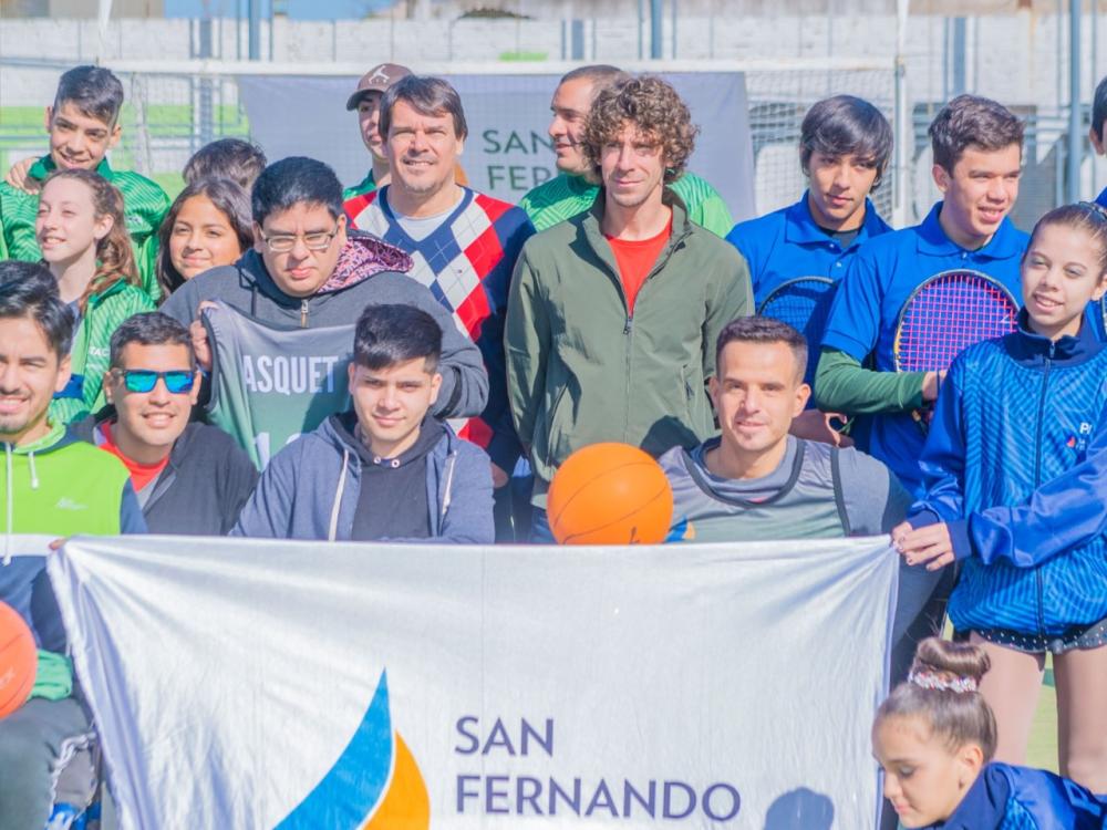 San Fernando se puso la 10: pilcha nueva para unos 200 deportistas del distrito