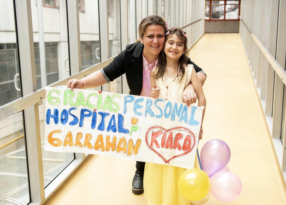 Fiesta en el Garrahan: Kiara recibió el alta después de un trasplante de corazón