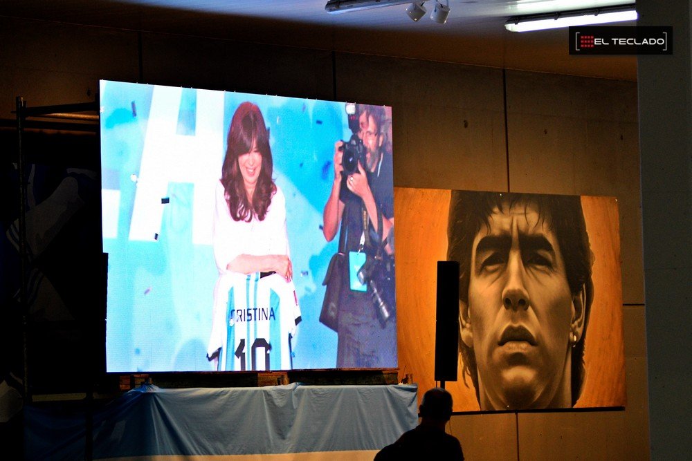 El acto de Cristina Fernández en el Estadio Único Diego Maradona, en fotos