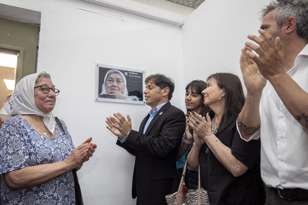 “Única e irrepetible”: inauguraron el auditorio en homenaje a Hebe de Bonafini