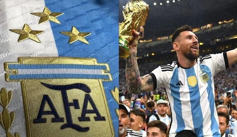 Ya se vende la camiseta oficial de Argentina con las tres estrellas: cuánto cuesta