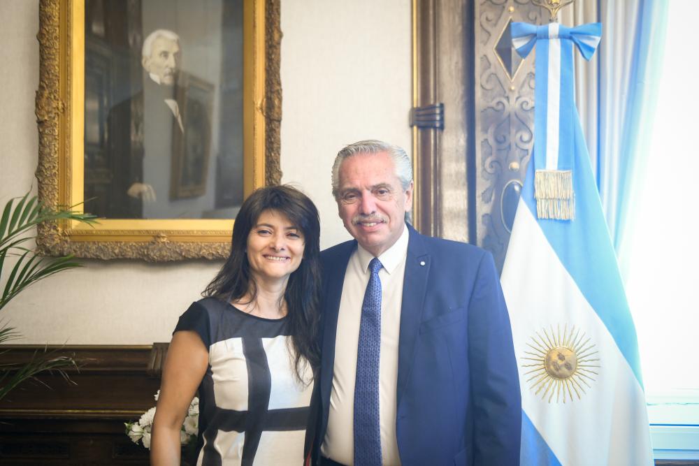 El presidente se reunió con la nueva titular del Inadi, Greta Pena