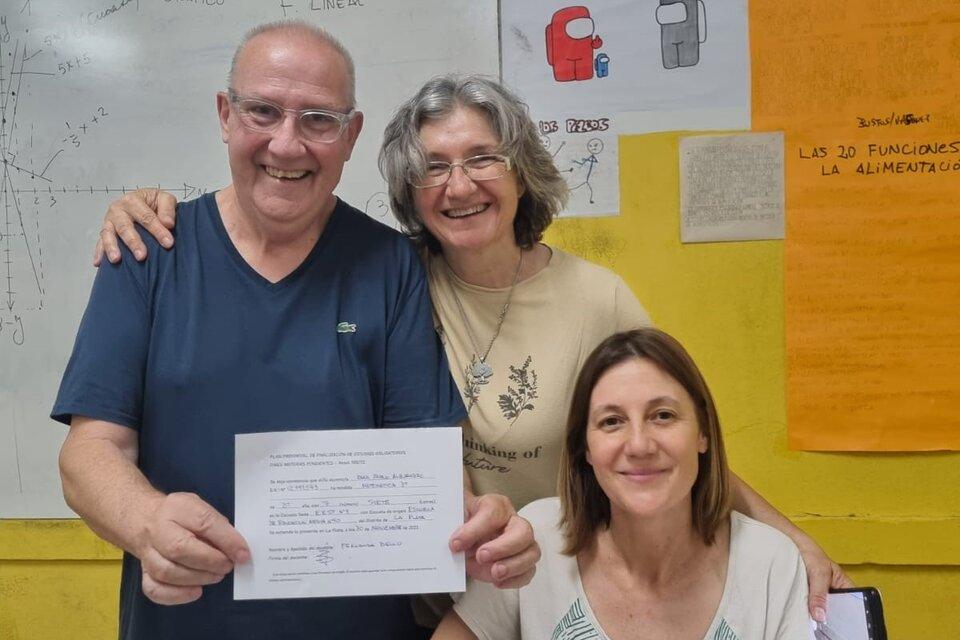 Pablo Díaz terminó la secundaria: “Mis compañeros se recibieron conmigo”