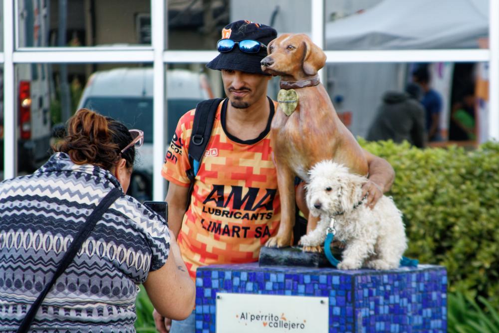 El intendente más mascotero: Berazategui ya tiene su segundo monumento al perro