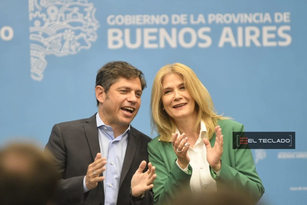 Con mesura, Kicillof y Magario celebraron el triunfo y llamaron a votar a Massa