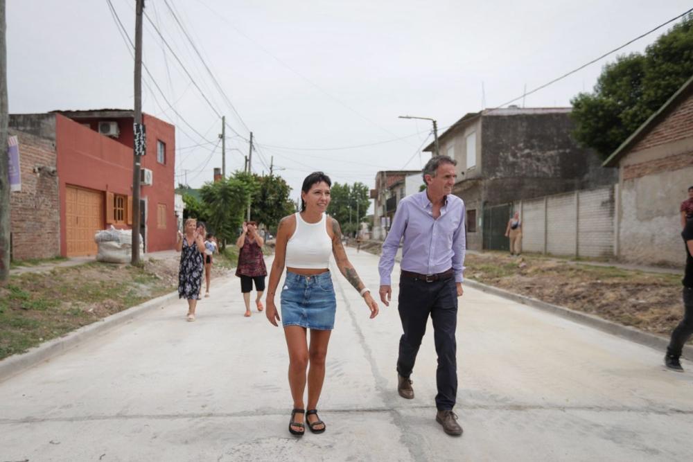 Mayra Mendoza y Katopodis recorrieron obras: “En Quilmes no se votó ajuste”