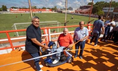 Chiqui Tapia y un barón peronista del Conurbano, juntos para inaugurar una tribuna