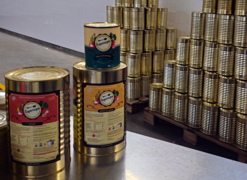Asistencia: la Provincia distribuirá 4.000 latas de SuperSopa en barrios populares