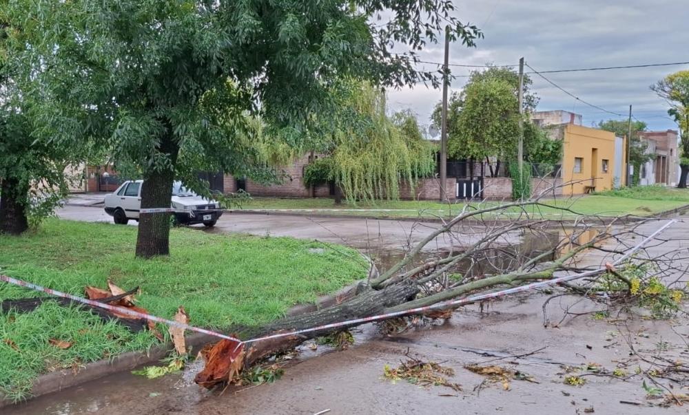 Un fuerte temporal dejó al 80% de los vecinos de Bragado sin luz
