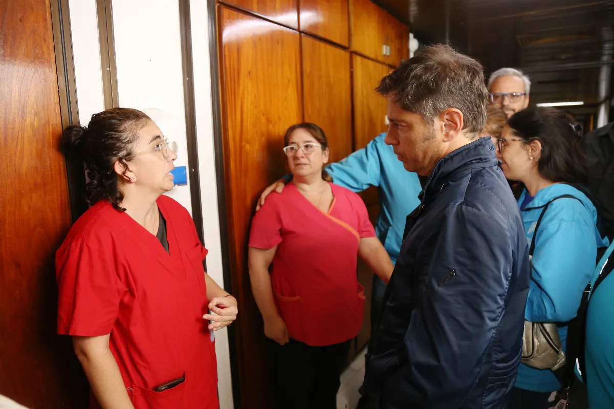 Temporal: Axel Kicillof recorrió Bahía Blanca y Coronel Rosales