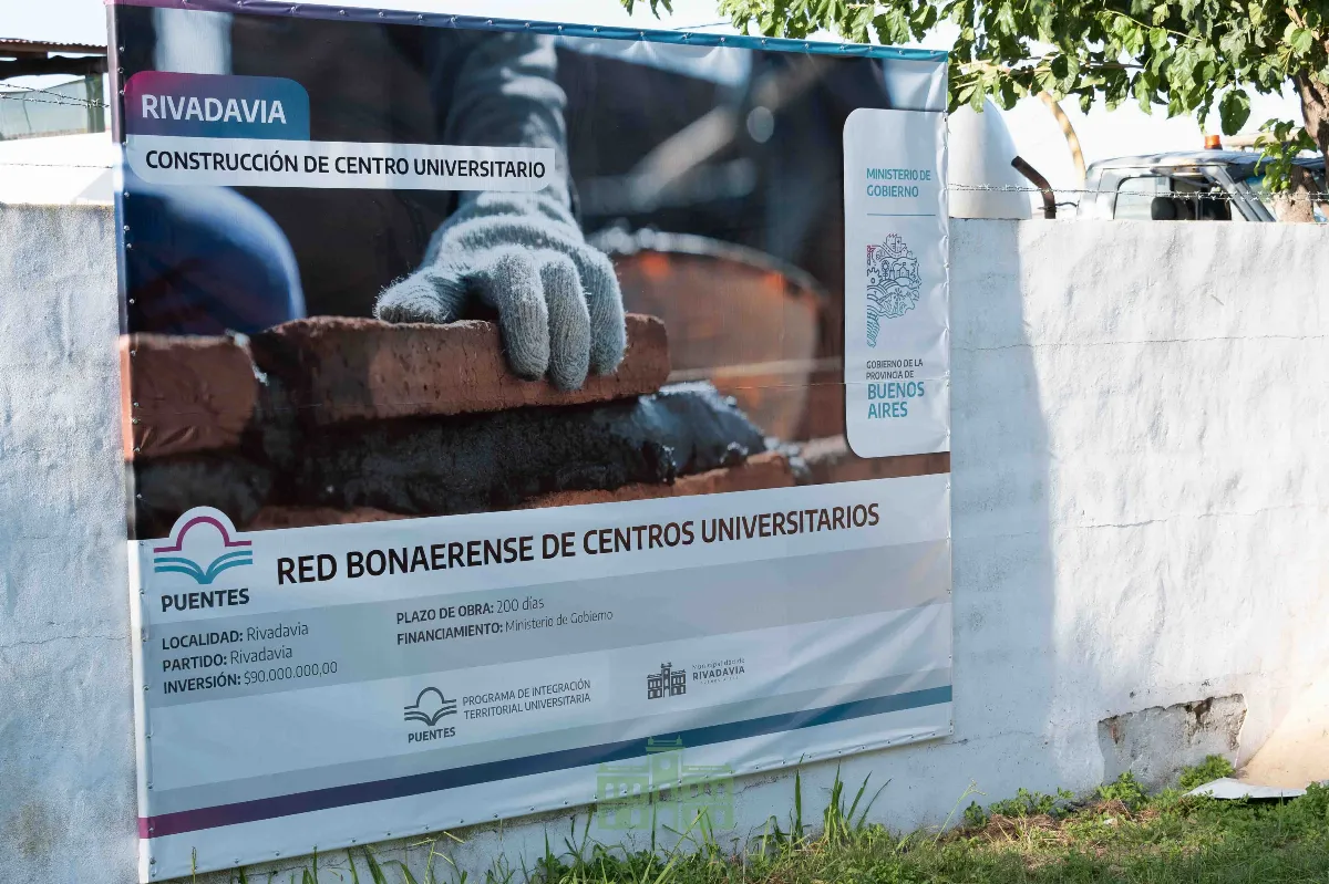 Rivadavia avanza con la construcción de un nuevo centro universitario