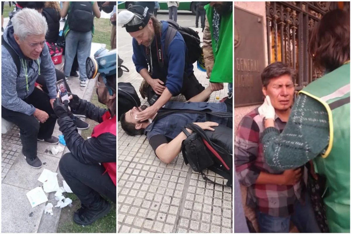 Represión en la marcha por los jubilados: le tiraron gas pimienta a un diputado