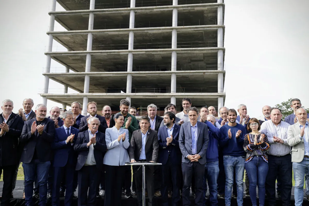 Kicillof y Katopodis encabezaron un acto por los 500 días sin obra pública nacional, en clave electoral
