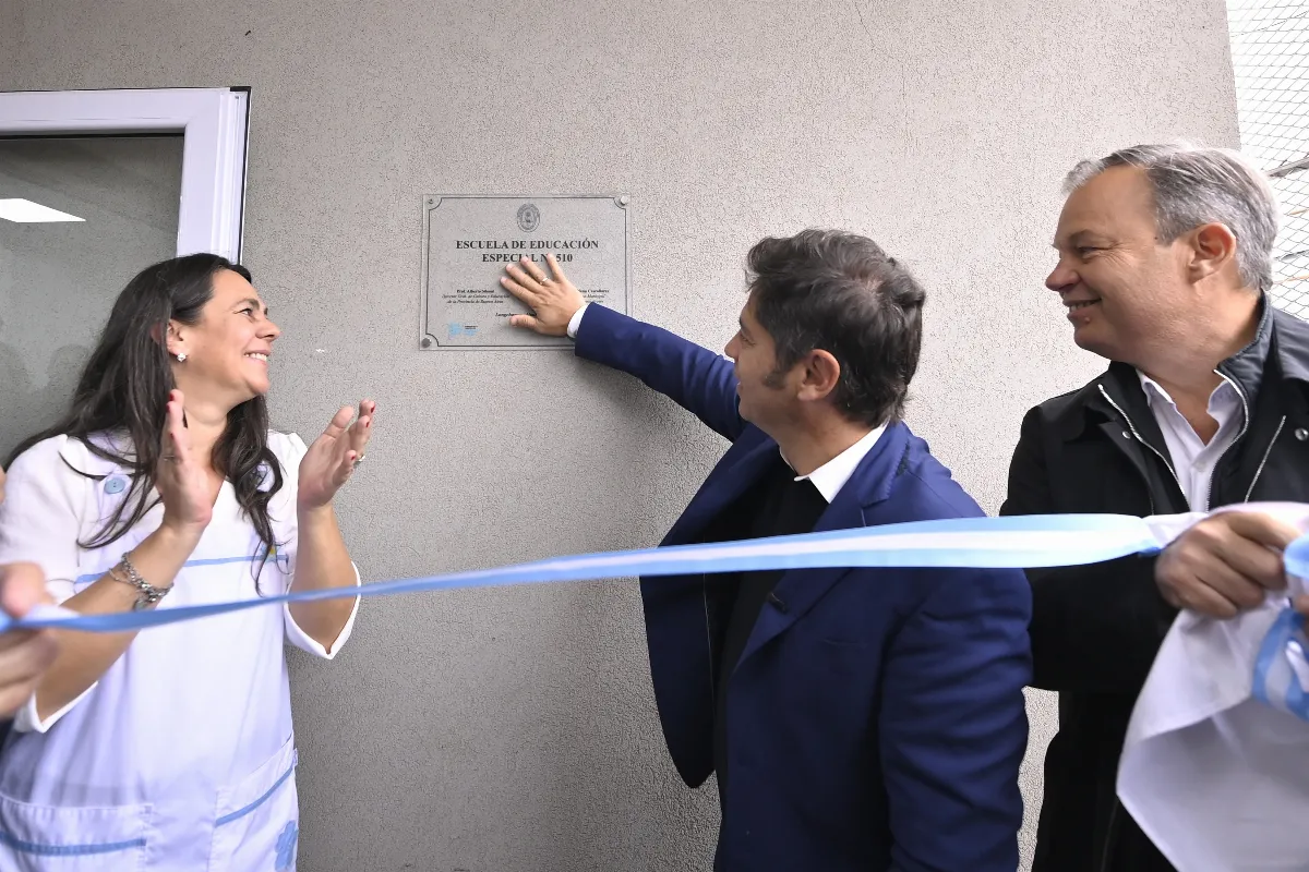 Kicillof inauguró una nueva escuela de educación especial en Almirante Brown