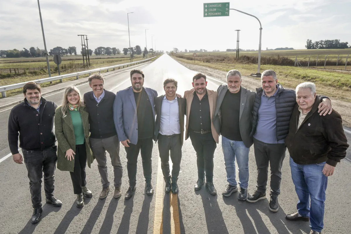 Kicillof, de recorrida por el interior: más obra pública y mimo de un intendente radical