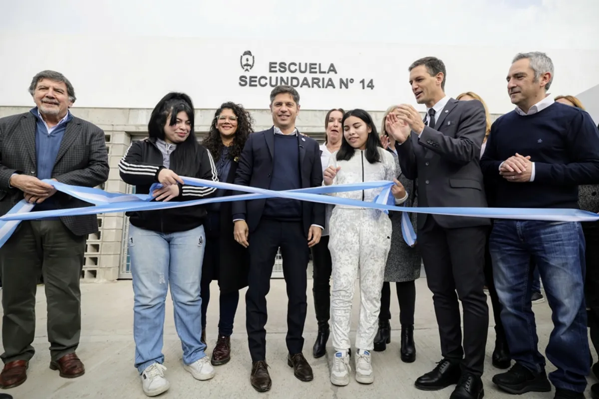 Kicillof inauguró un polo educativo: ”Esto no iba a ocurrir por las fuerzas del cielo”