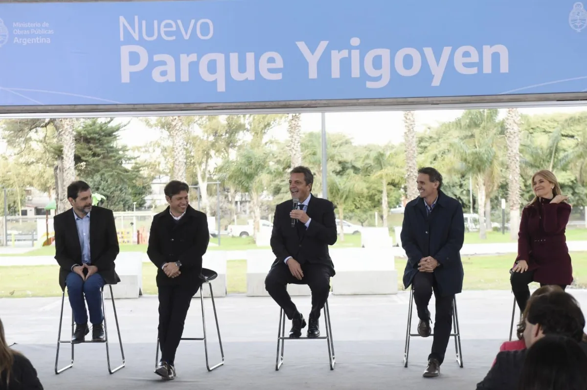 Cumbre en la Primera Sección Electoral: Kicillof, Massa y Katopodis juntos