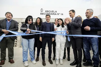 Kicillof inauguró un polo educativo: ”Esto no iba a ocurrir por las fuerzas del cielo”