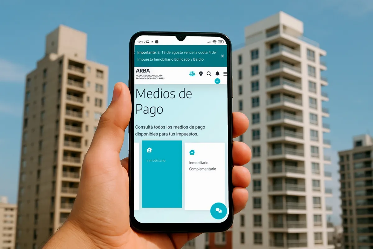 Provincia: mañana vence la cuota cuatro del Impuesto Inmobiliario Urbano
