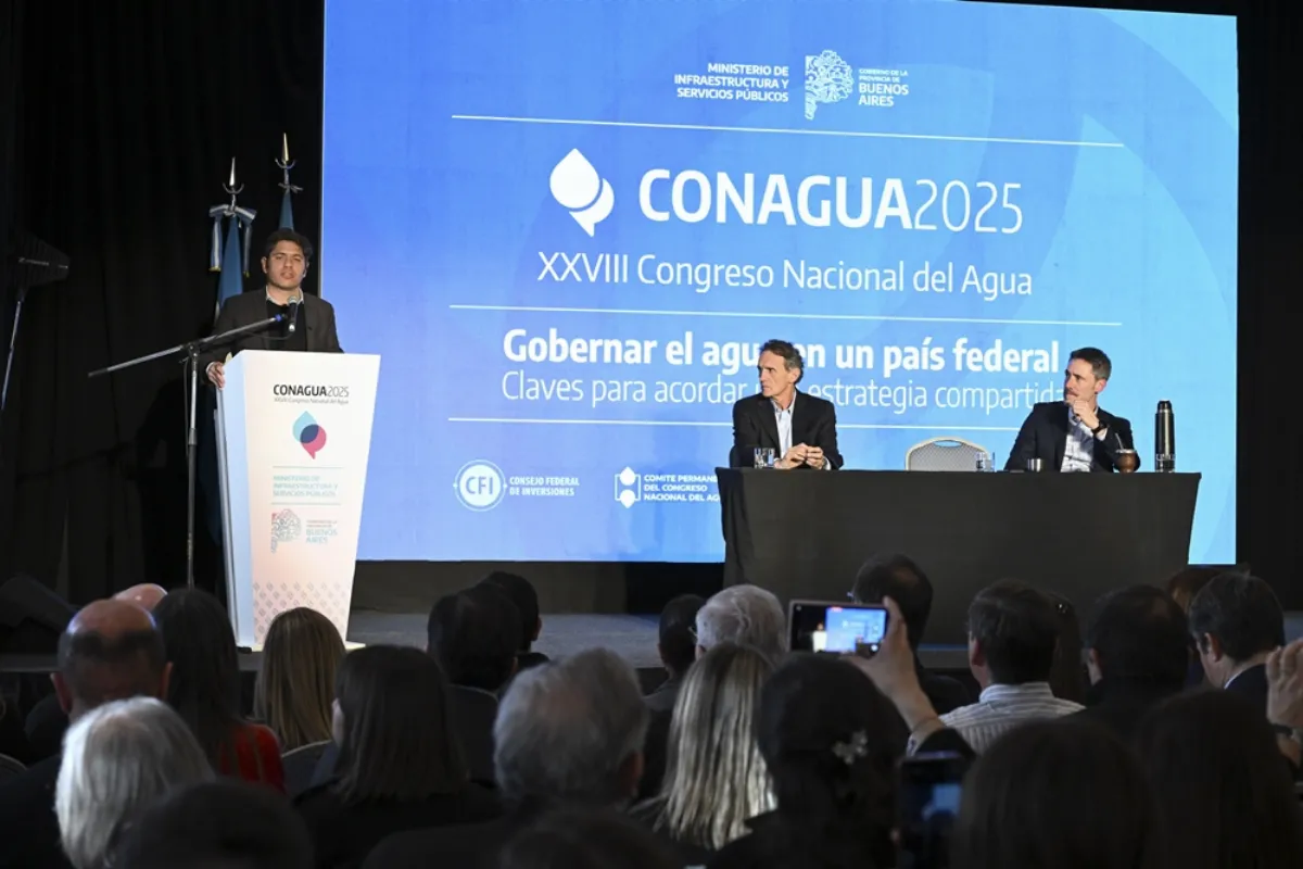 Kicillof encabezó el cierre del Congreso Nacional del Agua